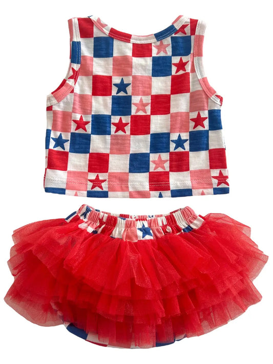 Red, White, Blue, & Pink Bloomer Set