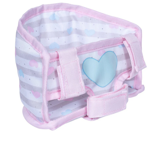 Pastel Pink Bicycle Doll Carrier