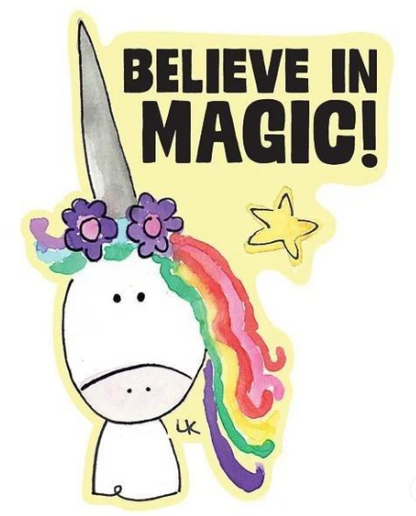 Laura Kelly Unicorn Sticker