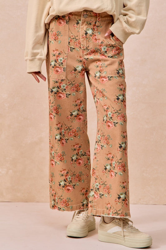 Vintage Ginger Floral Denim