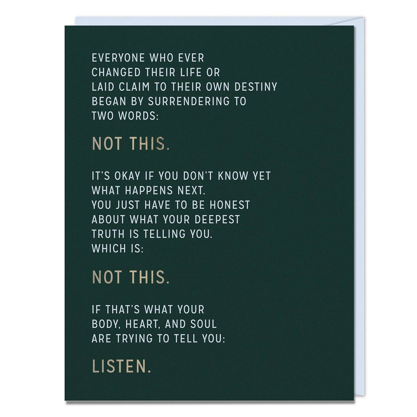 Elizabeth Gilbert Not This Card