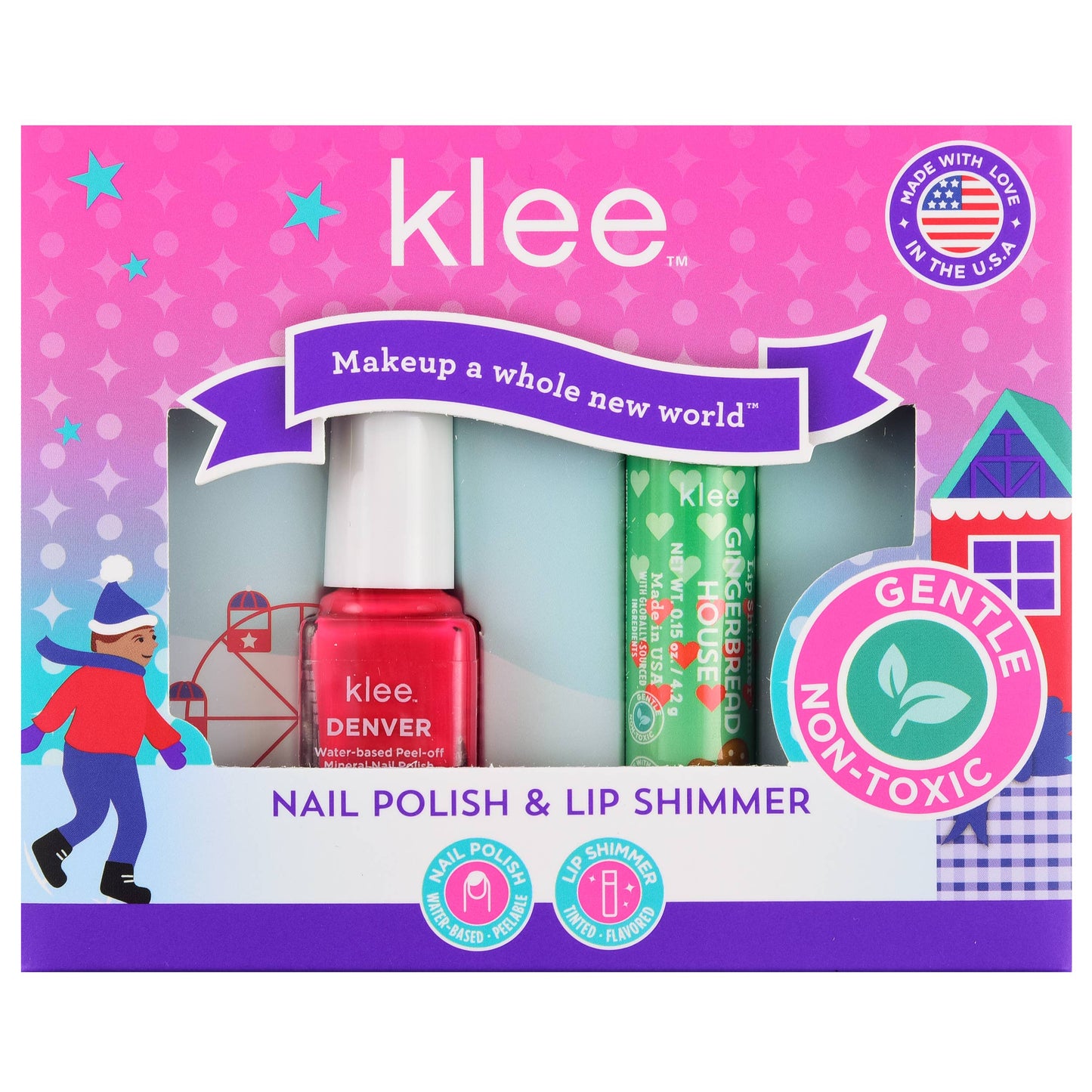 Angels' Halos Water-Based Nail Polish and Lip Shimmer Set