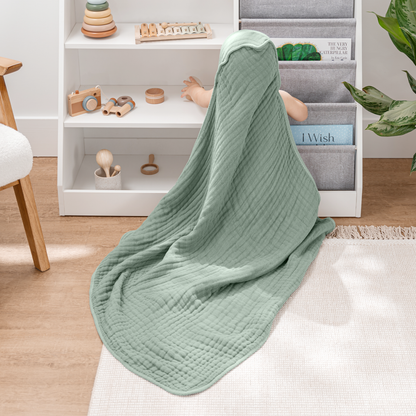 Baby Hooded Towels 6 Layer Muslin Cotton Towel for Kids