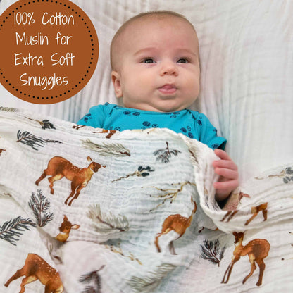 Oh Deer Baby Swaddle Blanket