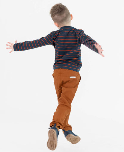 Brown Straight Chino Pants