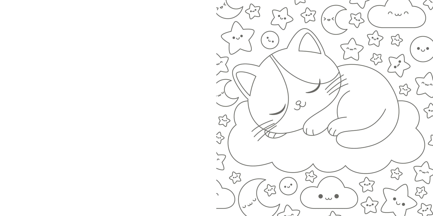 The Super-Cute Cozy Cat Coloring Book