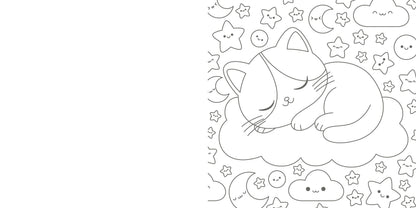 The Super-Cute Cozy Cat Coloring Book