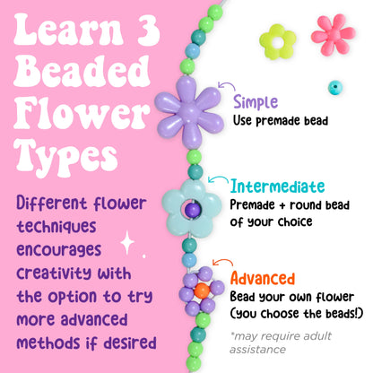 Beaded Flower Bracelets Kit