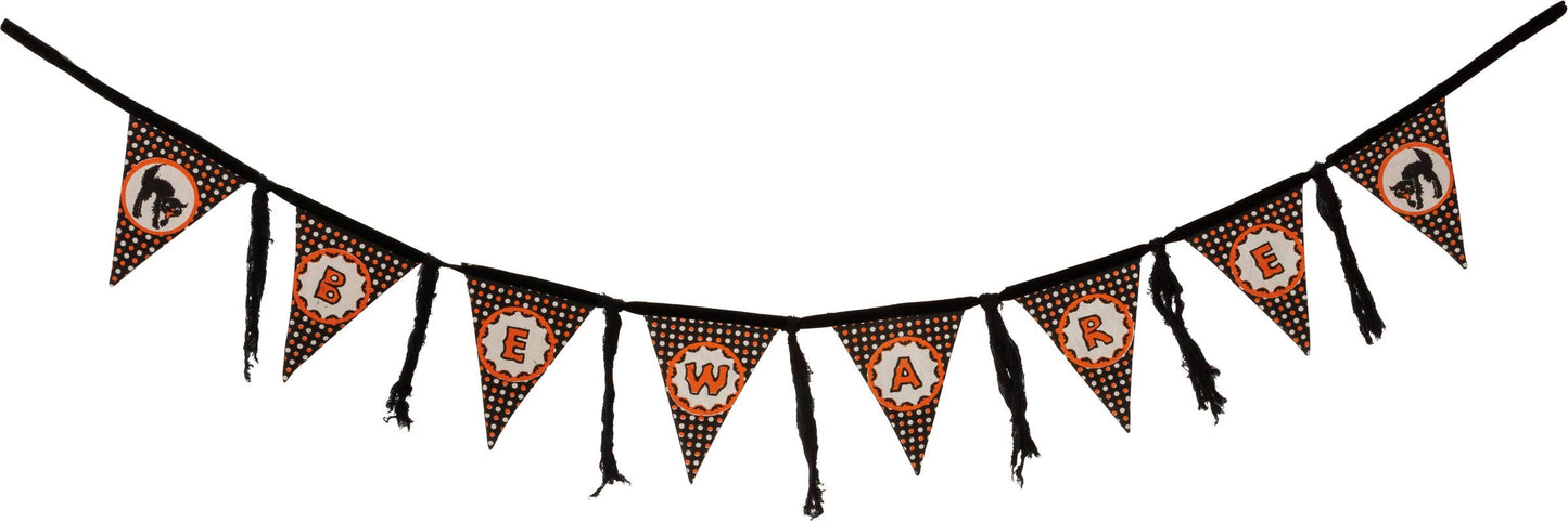 Beware Pennant Banner