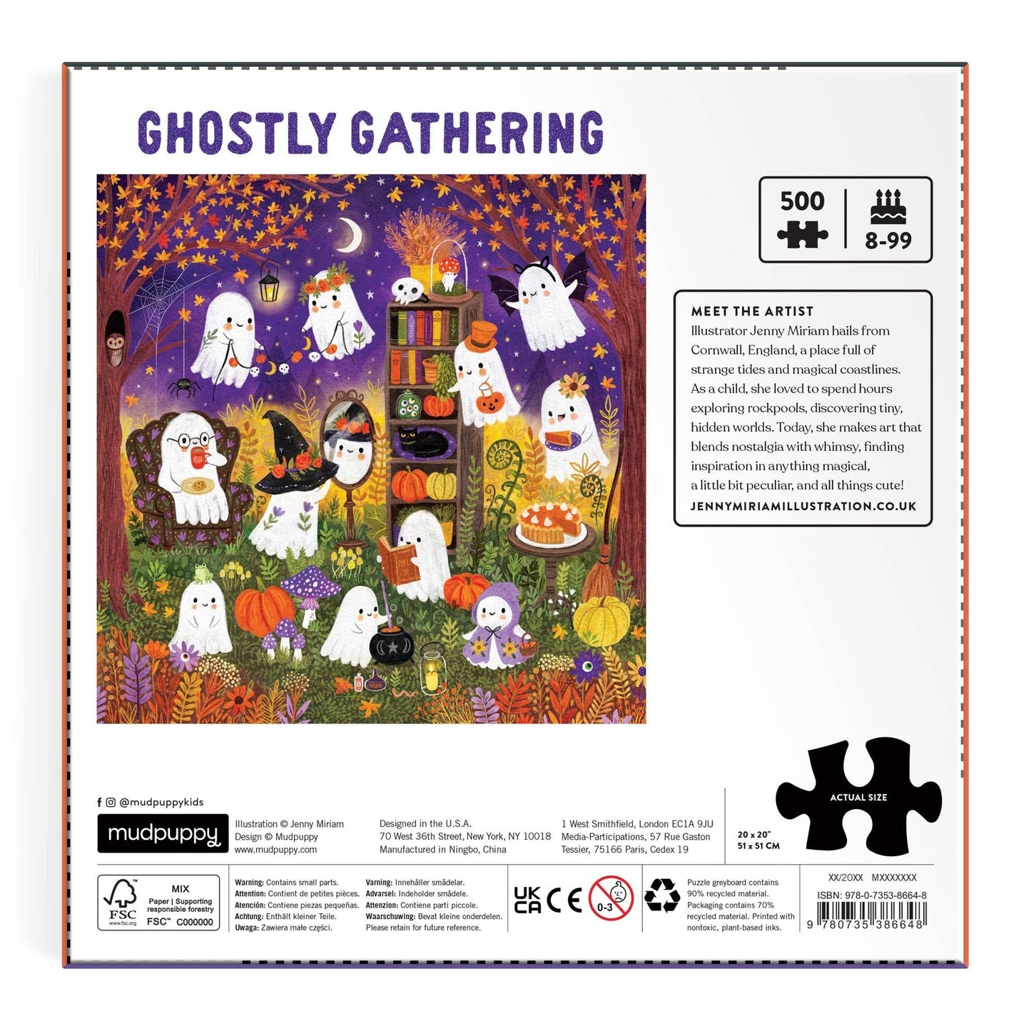 Ghostly Gathering 500 pc Family Puzzle