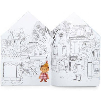 House Coloring Book & Stickers
