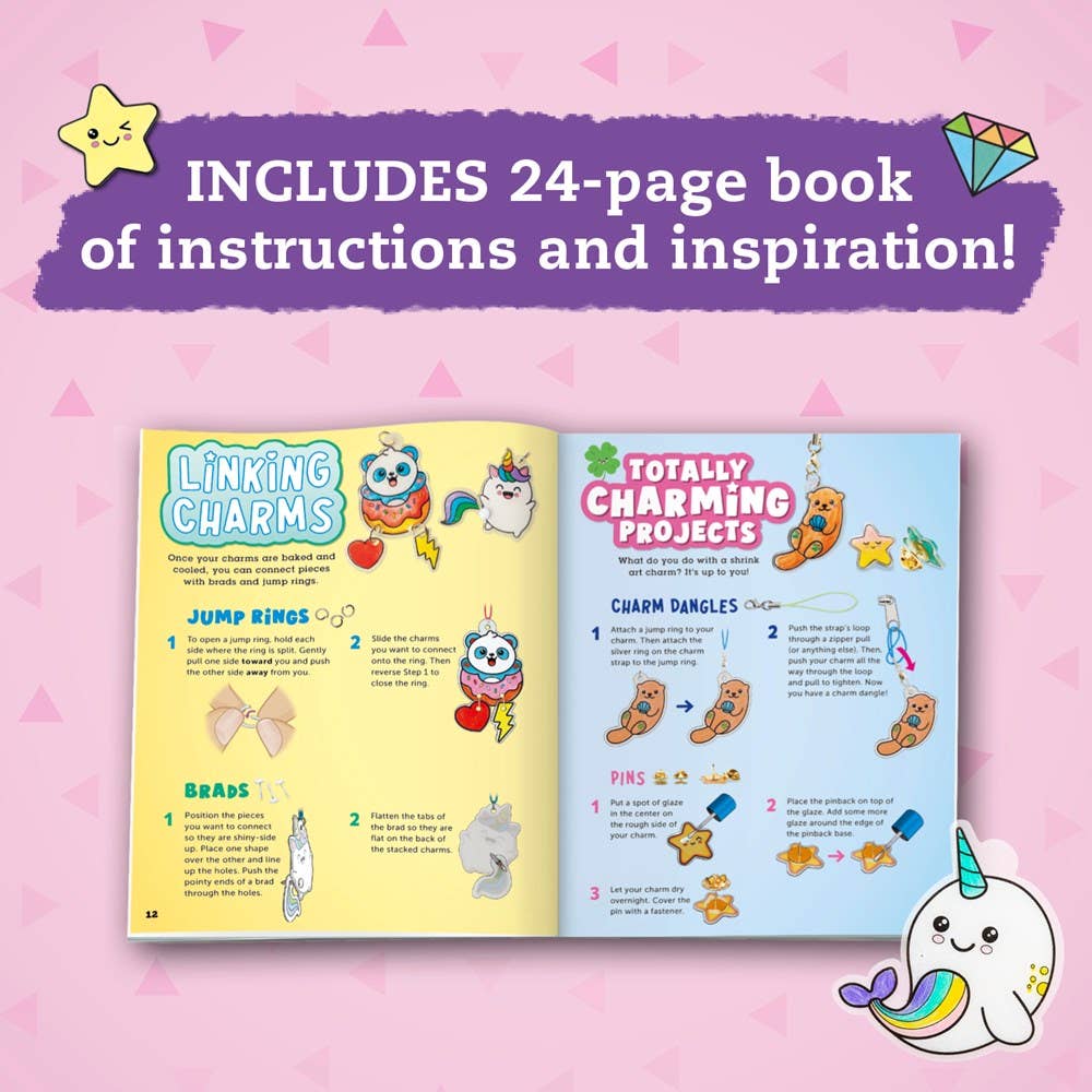 Color & Shrink Charms: Kawaii Style