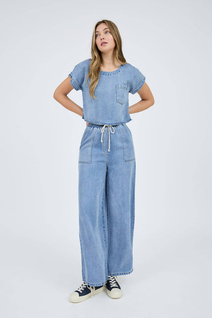 CHAMBRAY PANTS