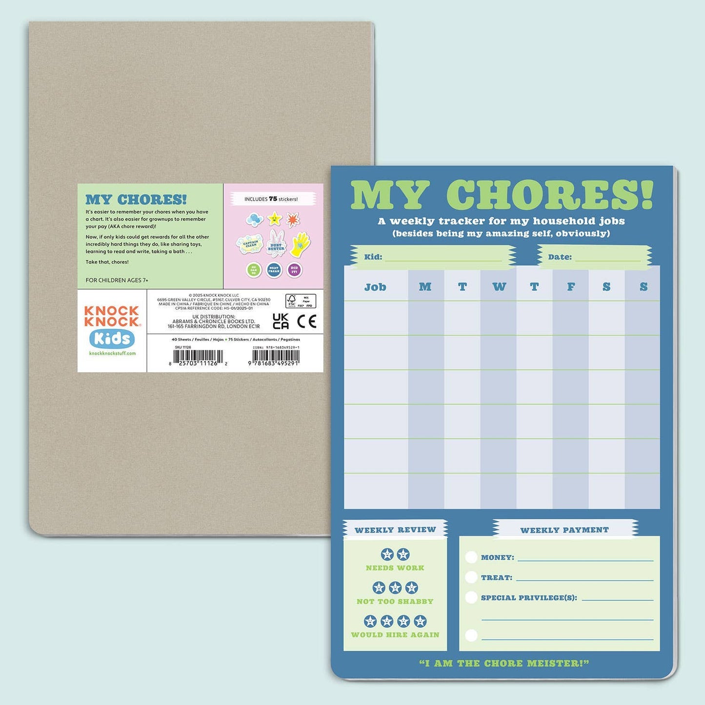 Chore Chart Can-Do Pads
