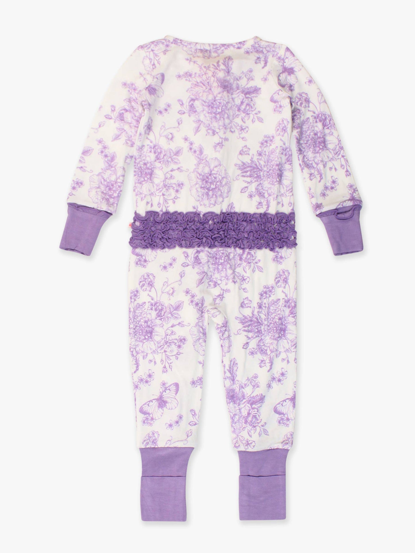 Butterfly Garden Toile Footie Pajama