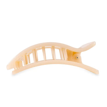 Square Flat Hair Clip | Medium | Almond Beige