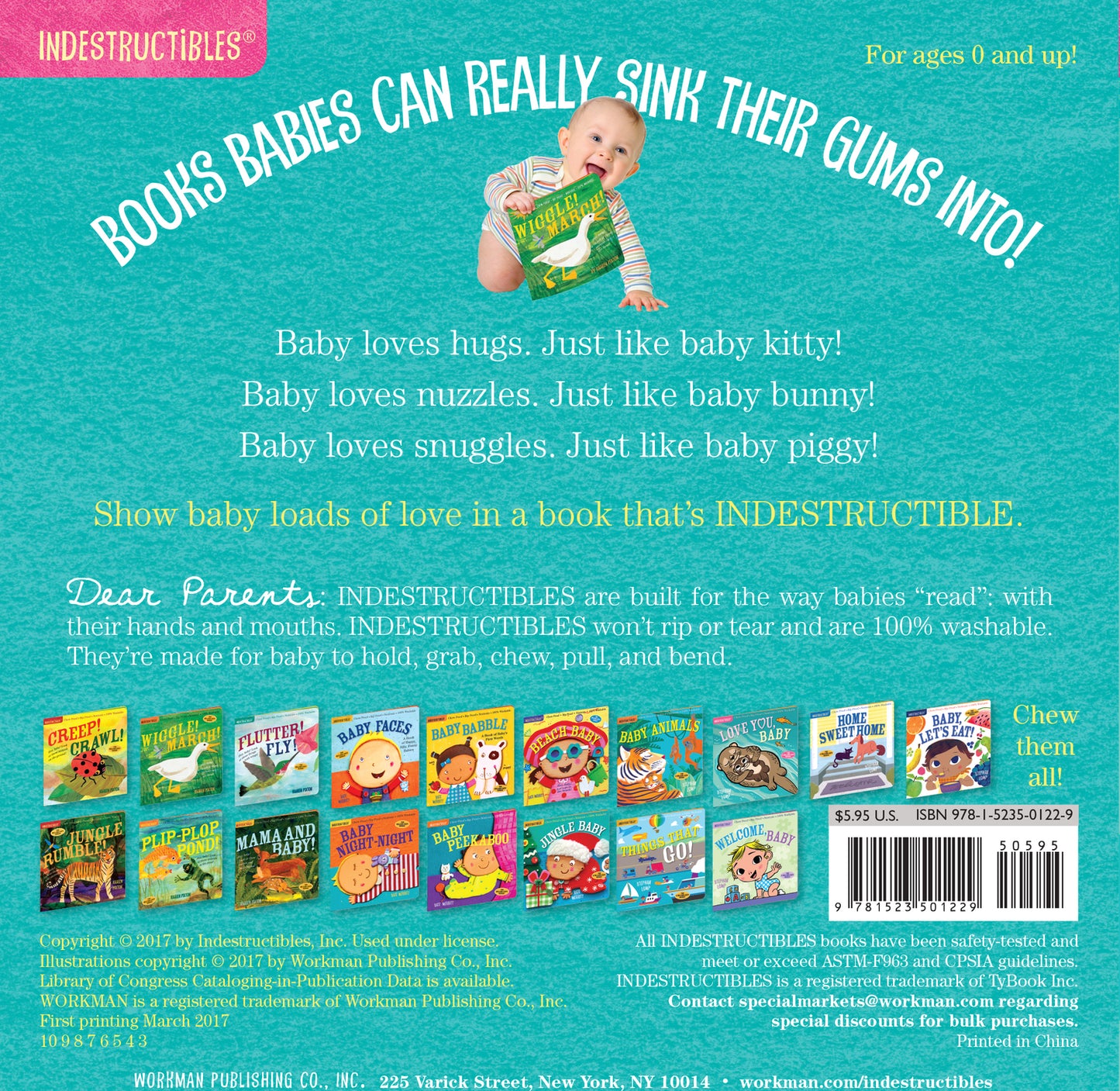 Indestructibles: Love You, Baby: Chew Proof · Rip Proof · Nontoxic · 100% Washable (Book for Babies, Newborn Books, Safe to Che