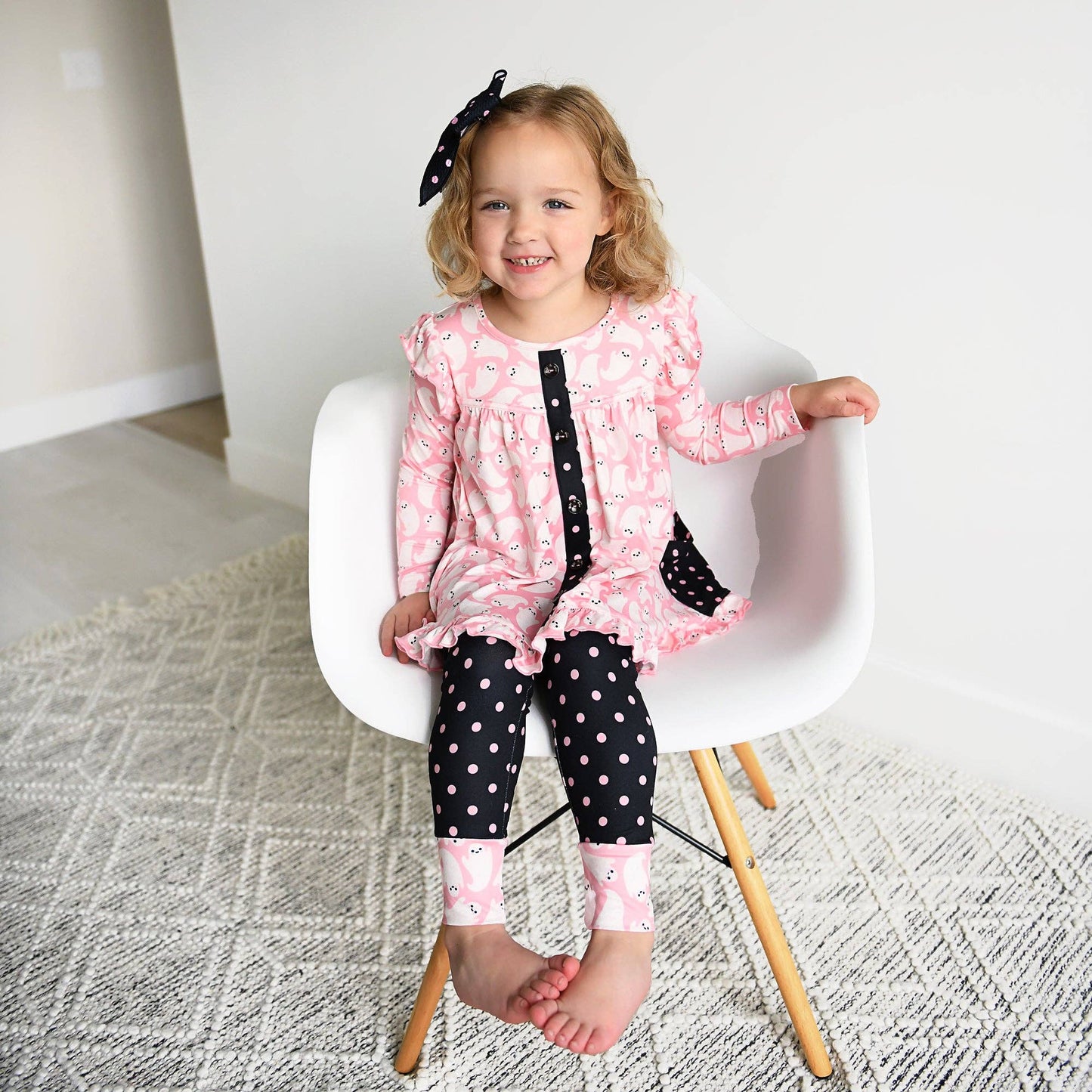 Glinda Ghosts & Raya Dot Peplum Set