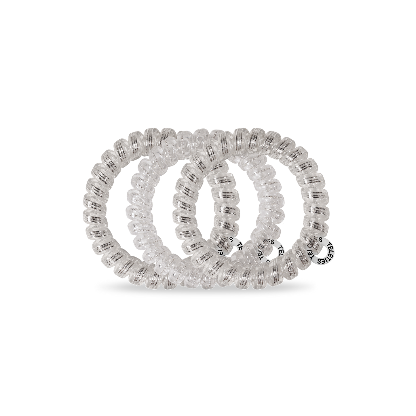 Large Spiral Hair Coils | Silver Slay Hair Ties