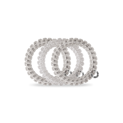 Large Spiral Hair Coils | Silver Slay Hair Ties
