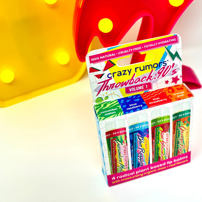 Throwback: 90's Mix - 4 Pack Lip Balm Gift Set