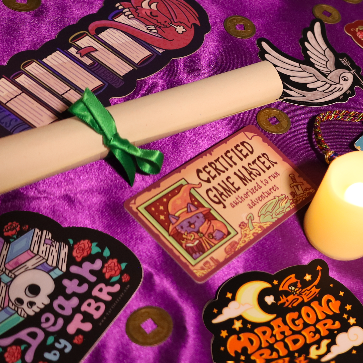 Read by Candlelight Sticker