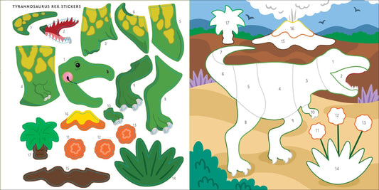 Dinosaurs First Color by Sticker Book