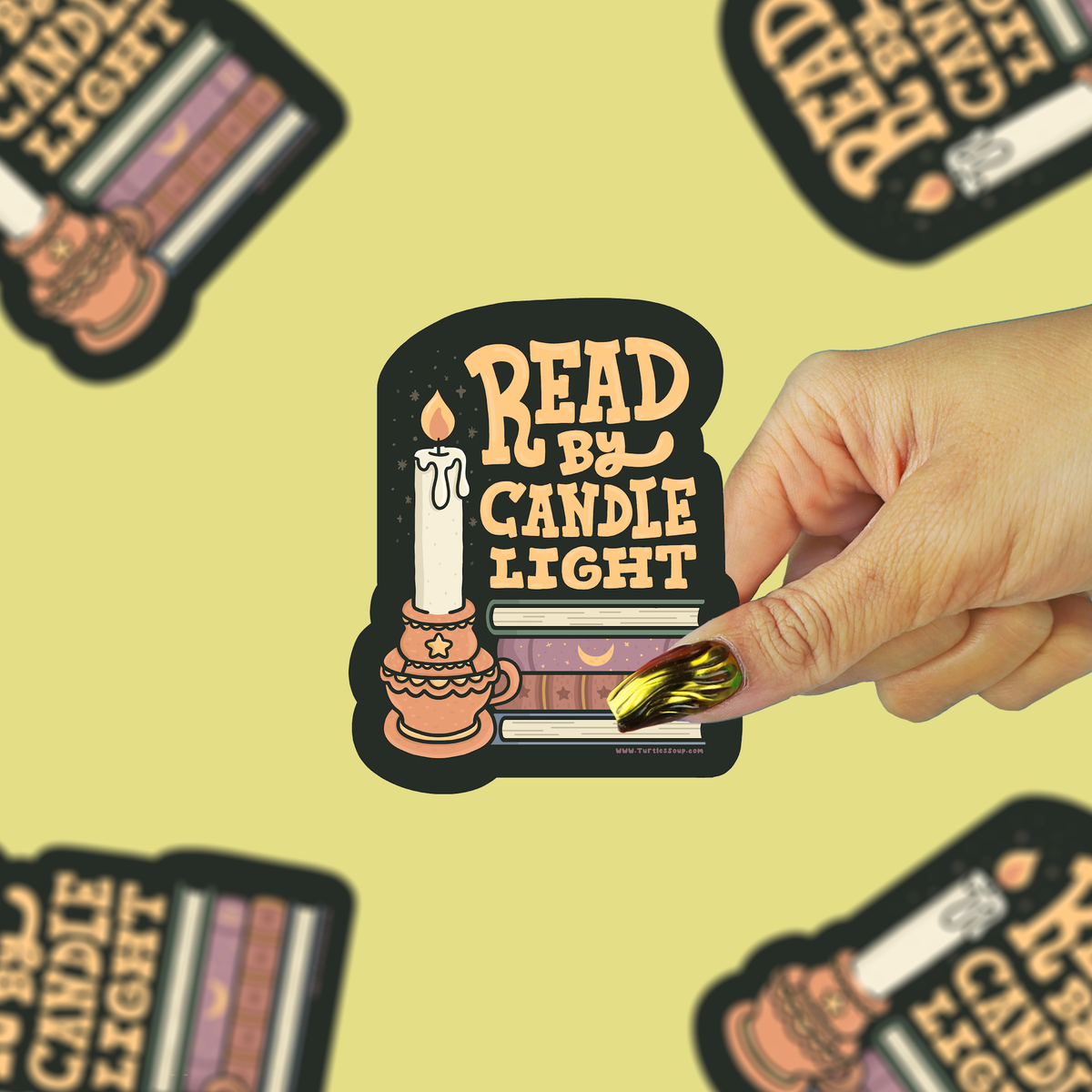 Read by Candlelight Sticker