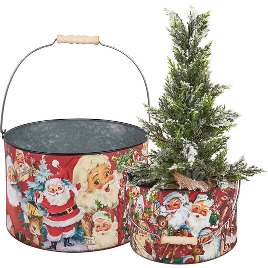 Retro Santa Bucket