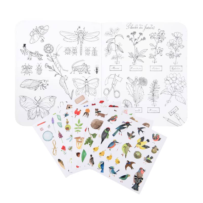 Garden Coloring Book & Stickers