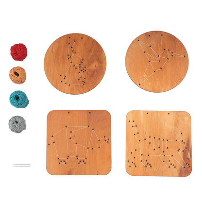 Animals Wooden Embroidery Kit