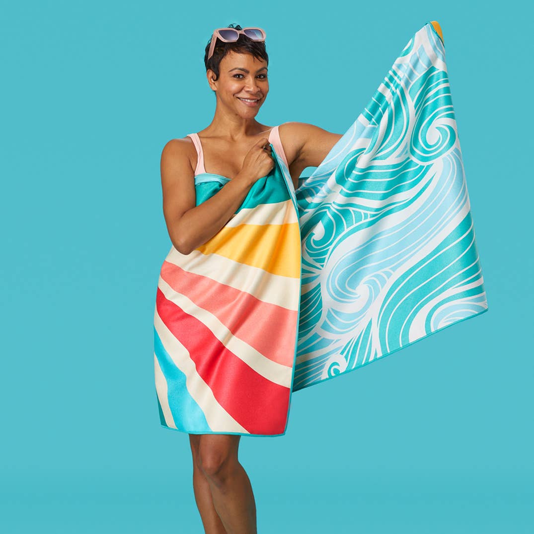 Sun And Sea Go Big Microfiber Beach Towel