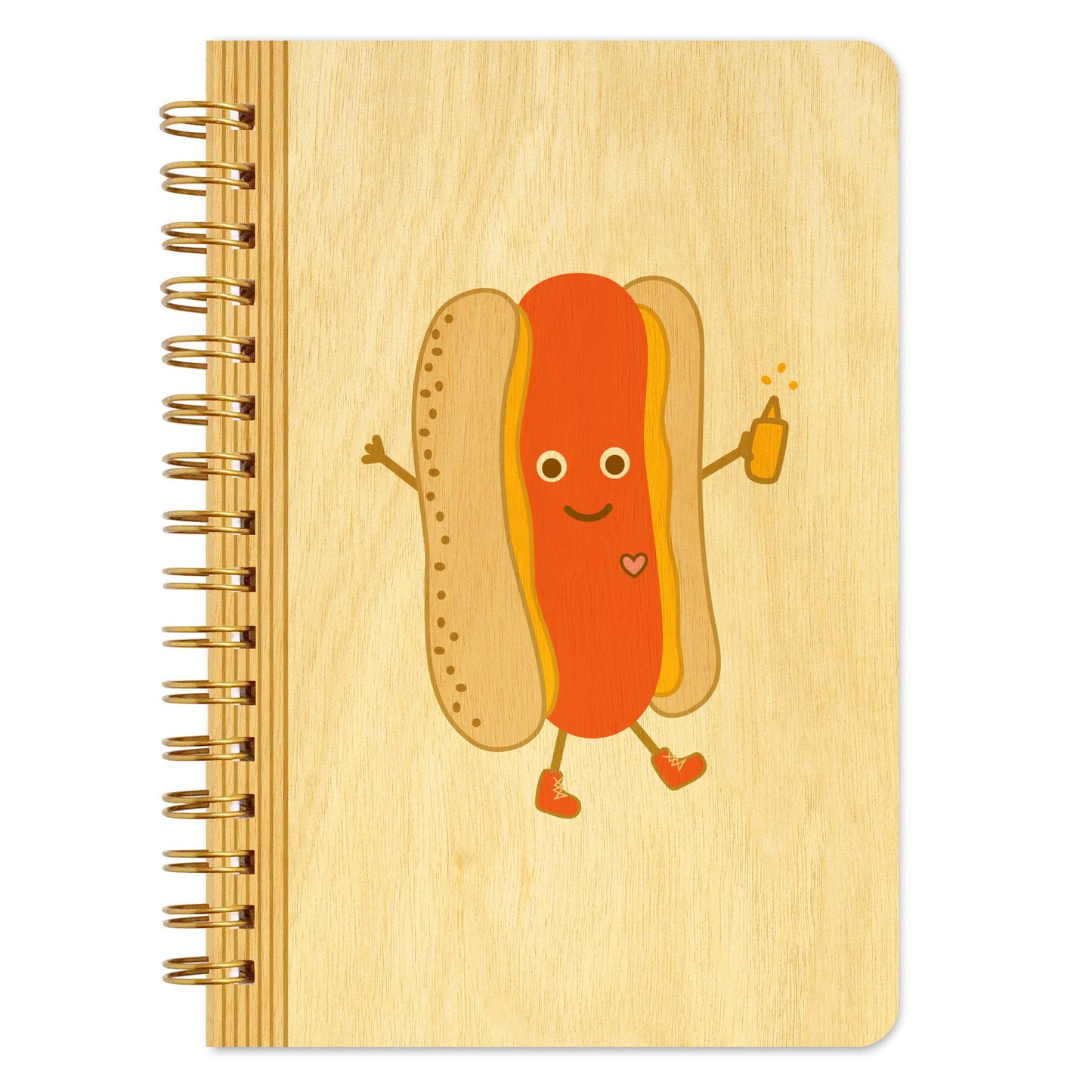 Hot Dog Wood Notebook