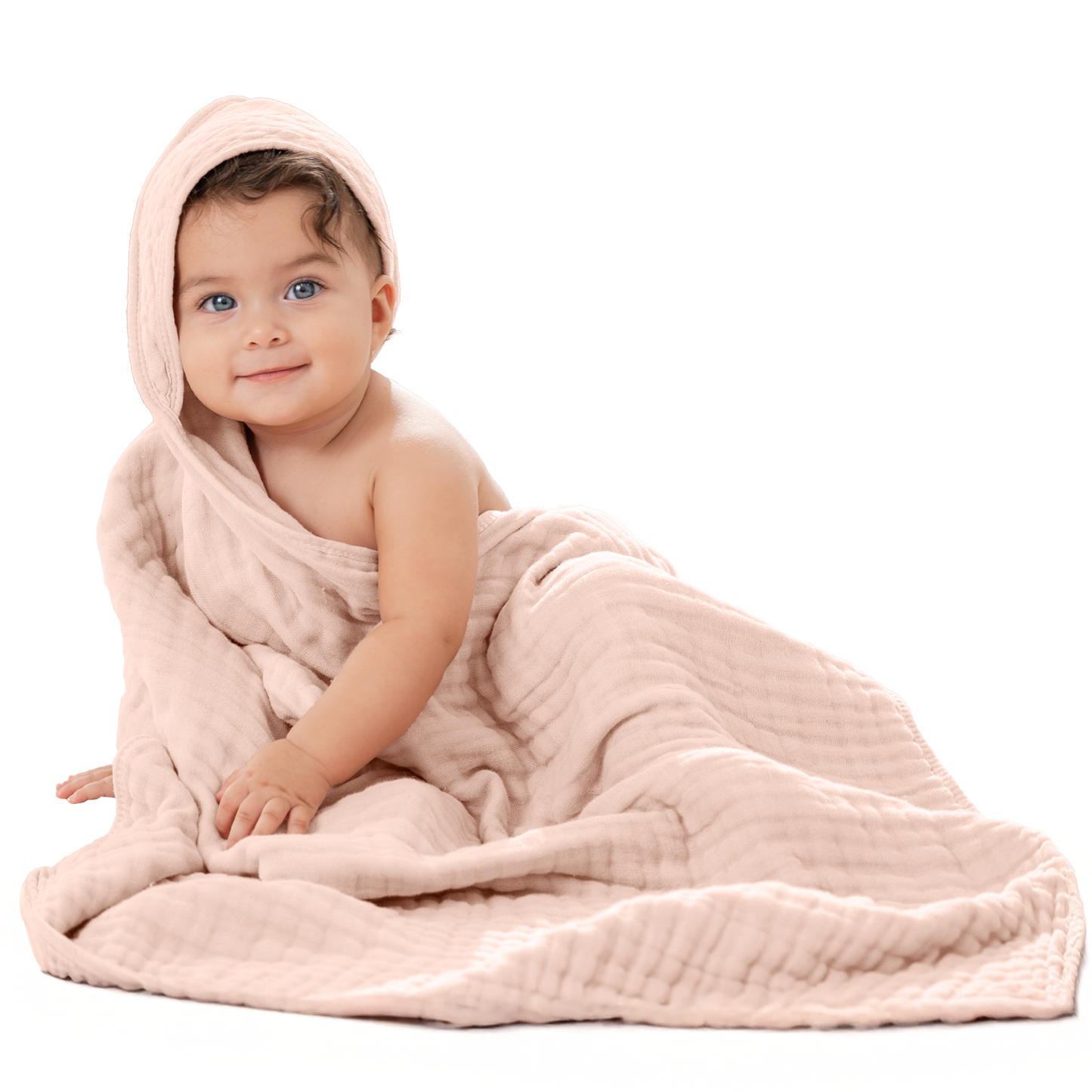 Baby Hooded Towels 6 Layer Muslin Cotton Towel for Kids
