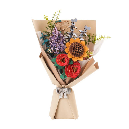 Bouquet 3D Wooden Flower Puzzle