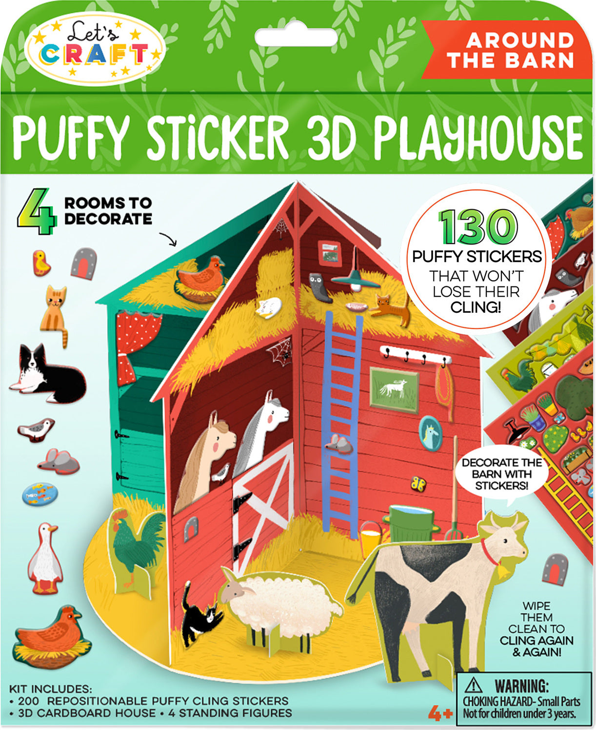 Puffy Sticker 3D Playhouse -Around the Barn