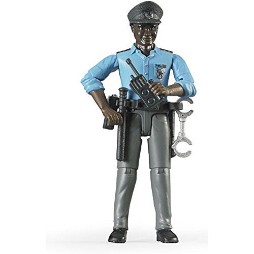 Policeman, dark skin, accessories