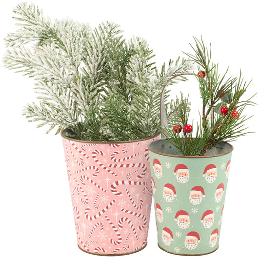 Candy Cane Wall Buckets