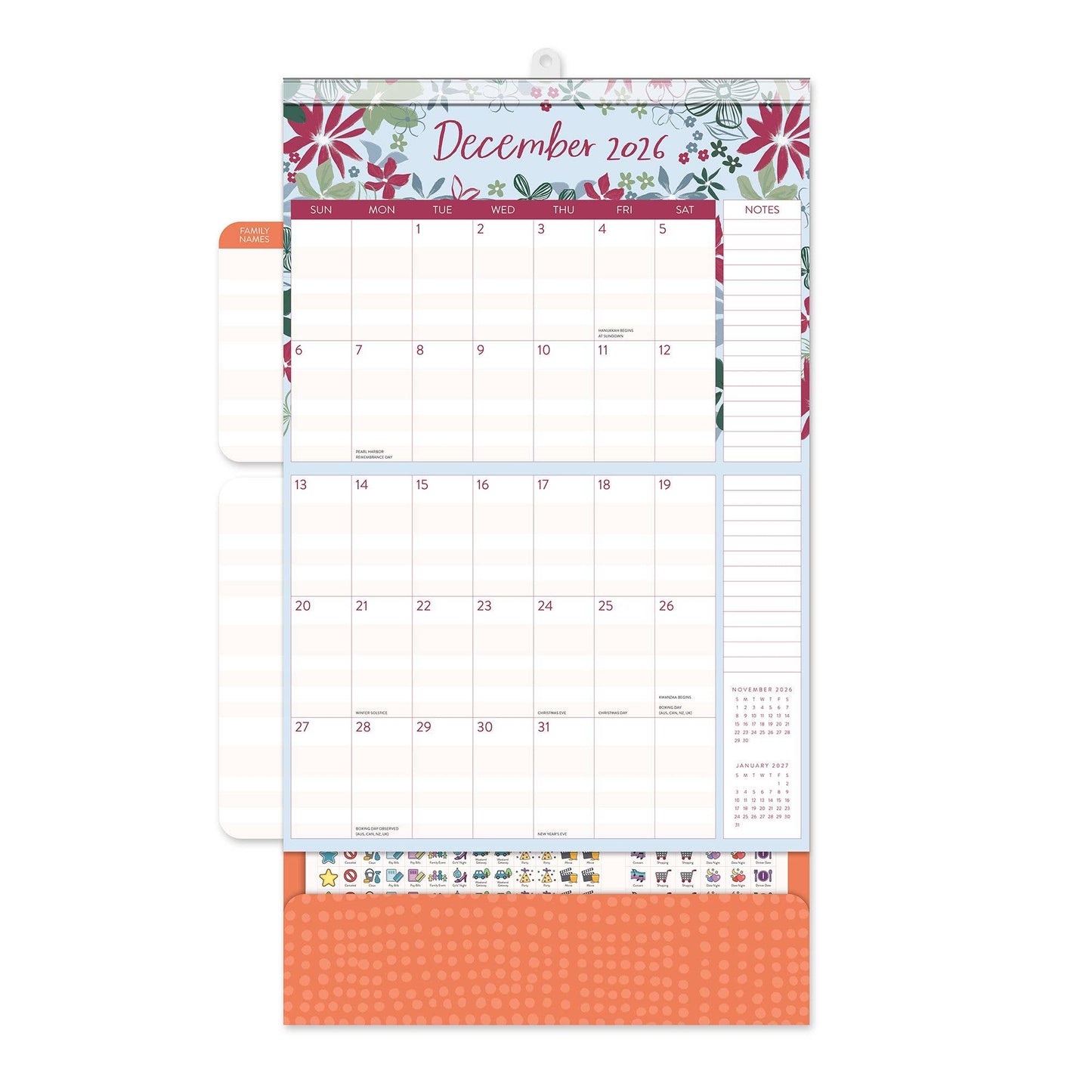 2026 Secret Garden Wall Calendar