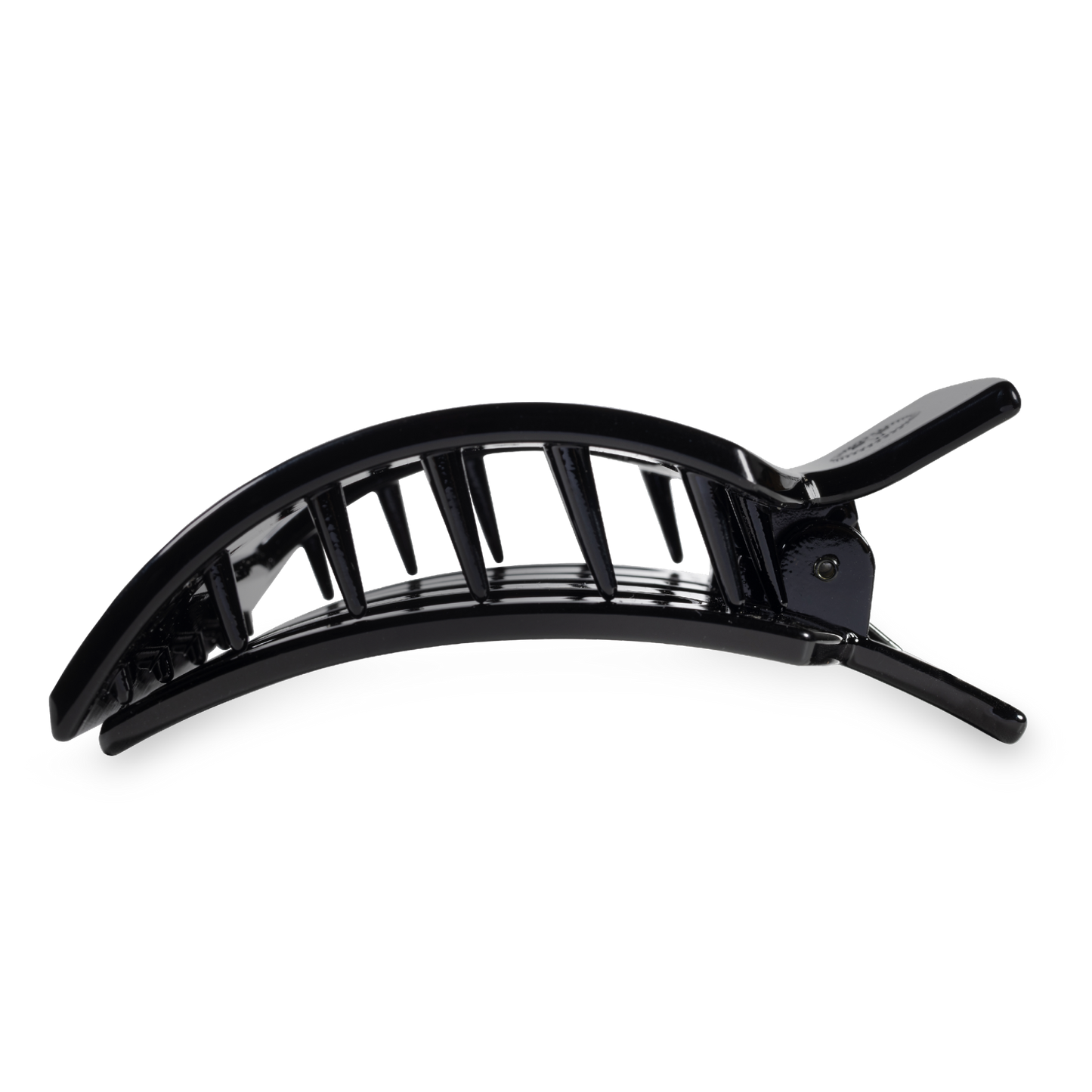 Square Flat Hair Clip | Jet Black