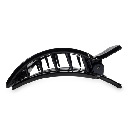 Square Flat Hair Clip | Jet Black