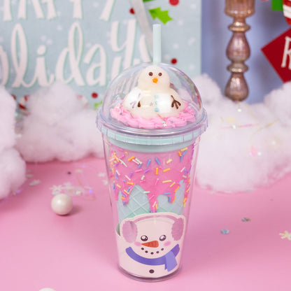 Christmas Tumbler - Smiling Snowman