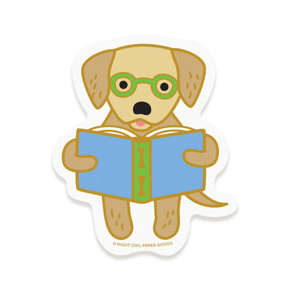 Reading Retriever Sticker