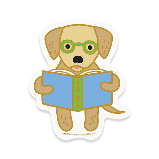 Reading Retriever Sticker