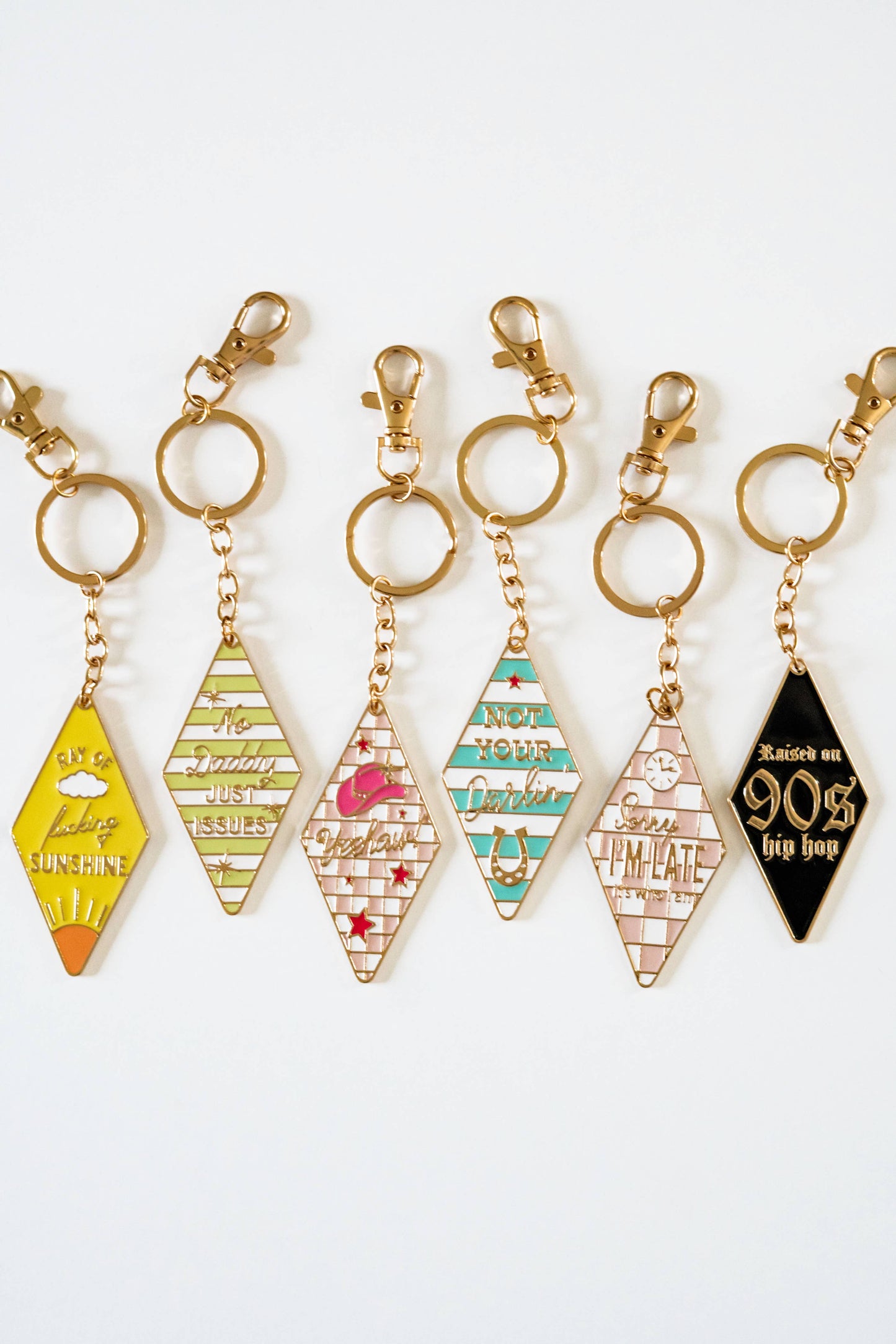 Motel Enamel Keychain