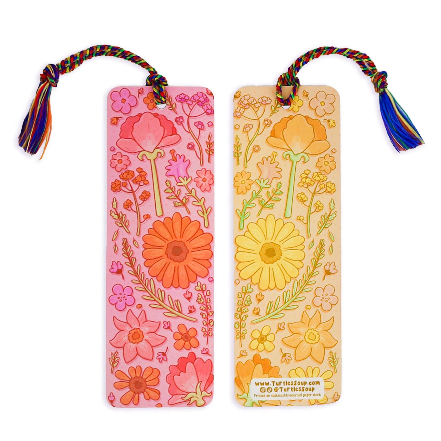 Vintage Pressed Flowers Bkmk