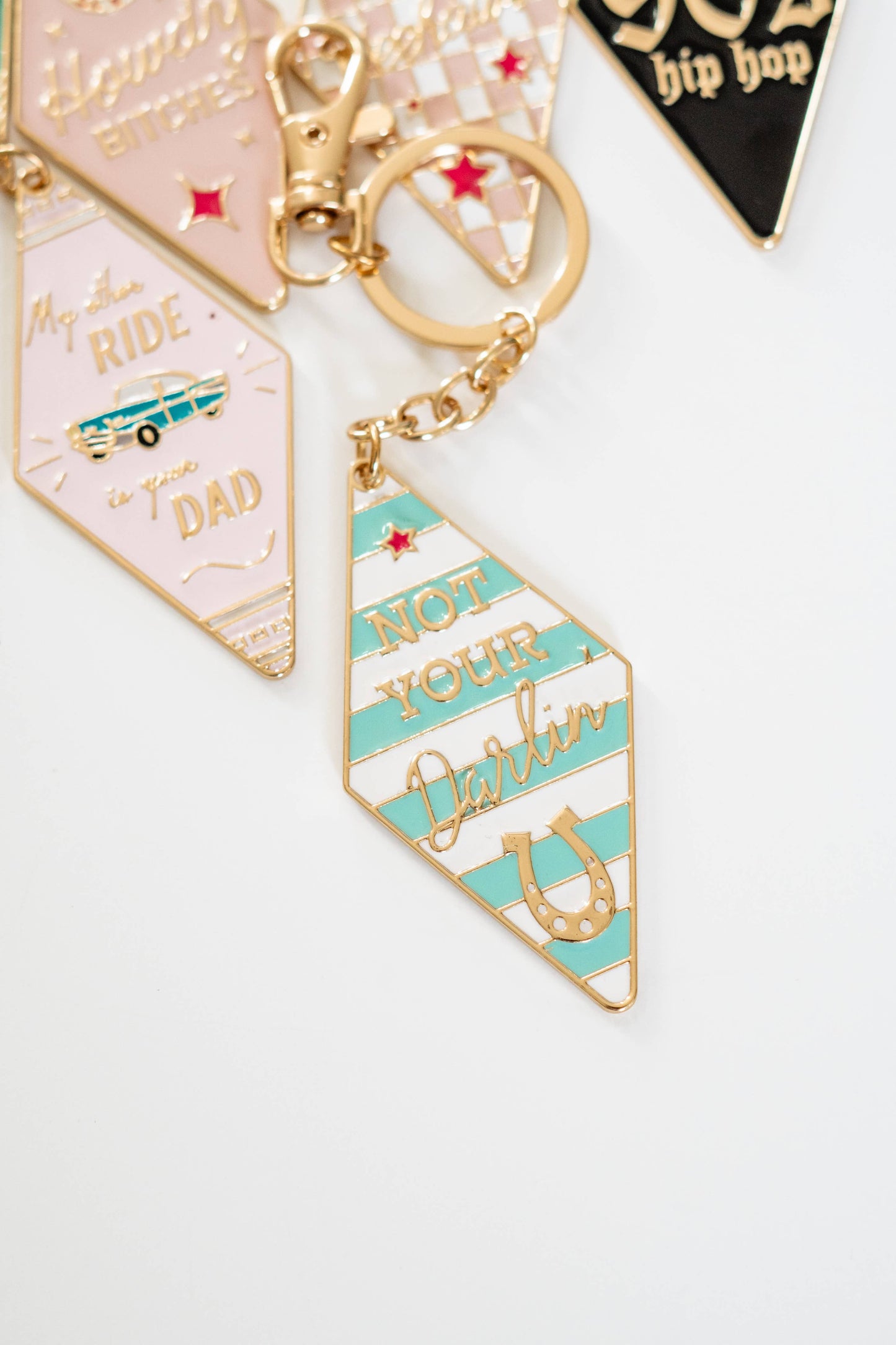 Motel Enamel Keychain