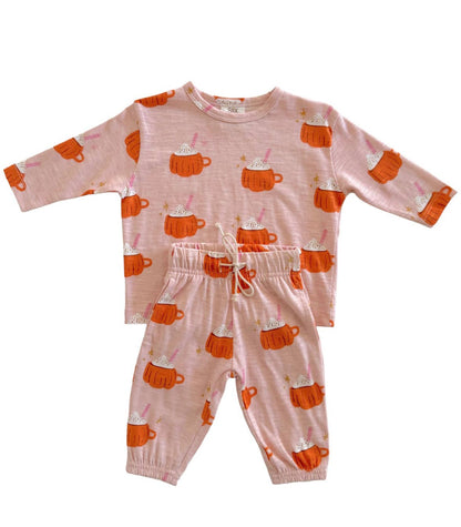 Pumpkin Mug Pink Lounge Set