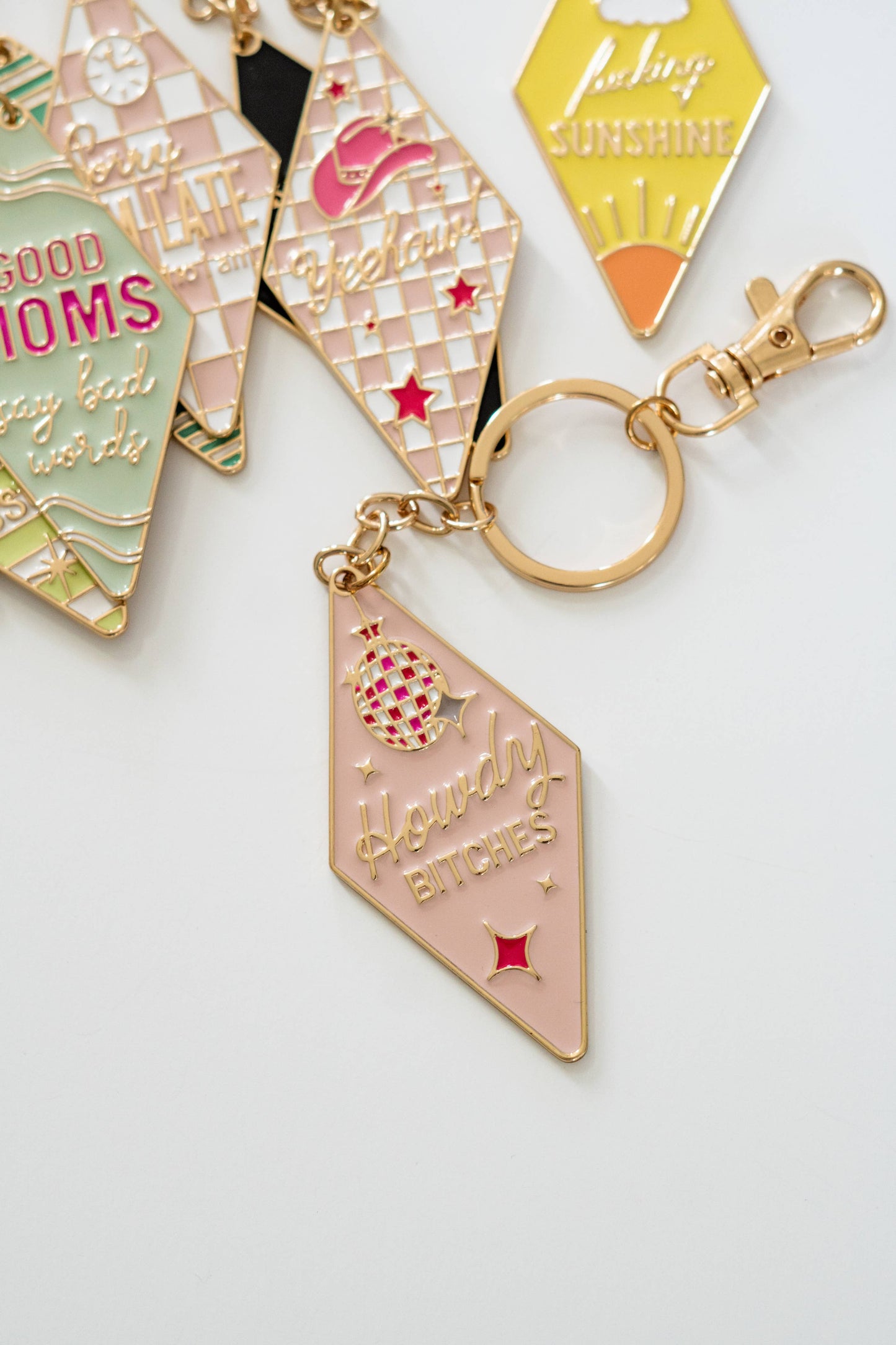 Motel Enamel Keychain