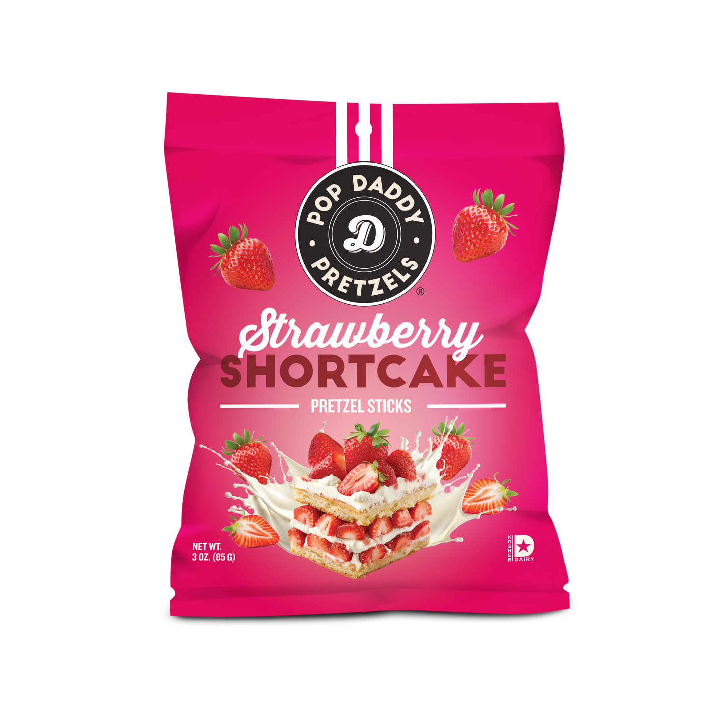 Seasoned Pretzels - 3oz - Strawberry Shortcake (NEW 12CT)